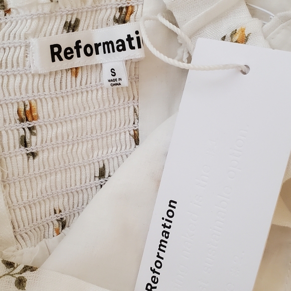 NWT Reformation Tana Linen Dress - Picture 6 of 6